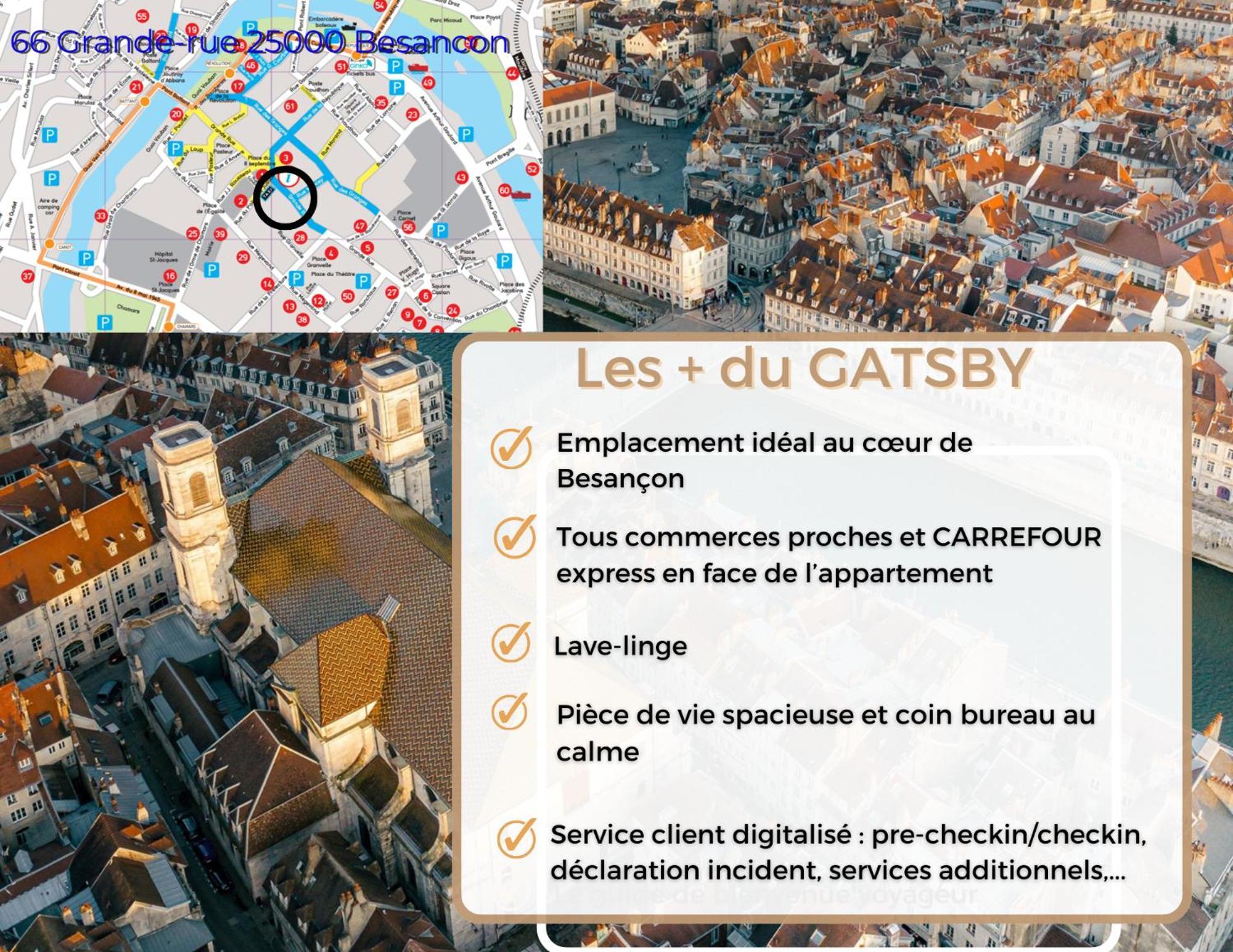 Hypercentre Calme - Le Gatsby - Coconhome Безансон Экстерьер фото